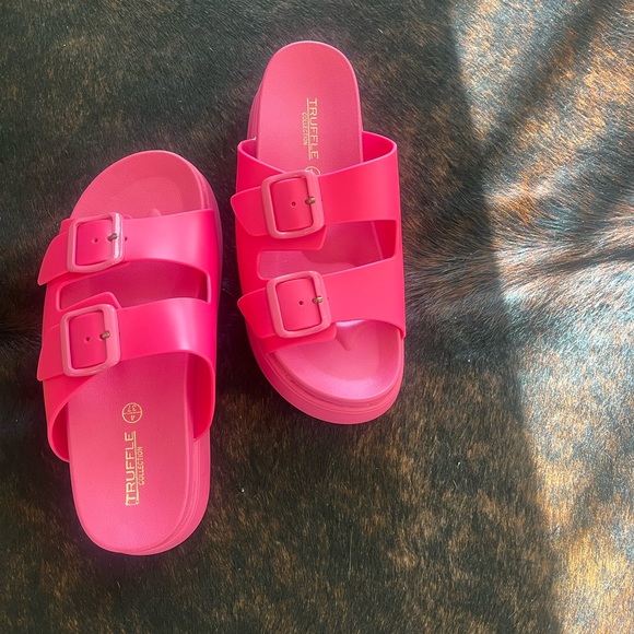Hot pink platform sandal brand new size 37 - Picture 3 of 3